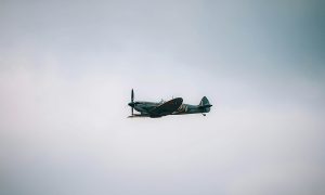 Spitfire flying